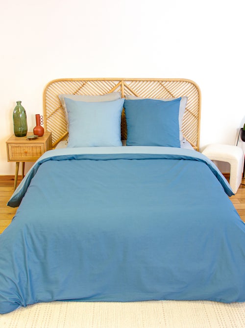 Conjunto de cama + 2 fronhas de algodão liso 240x220 - 260x240 - Kiabi