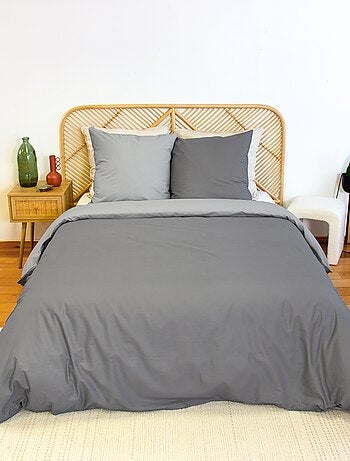 Conjunto de cama + 2 fronhas de algodão liso 240x220 - 260x240