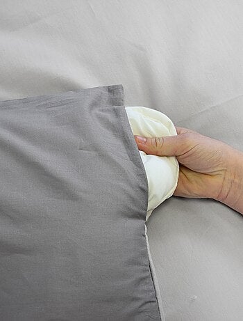 Conjunto de cama + 2 fronhas de algodão liso 240x220 - 260x240