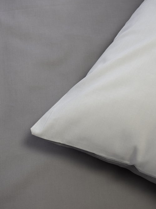 Conjunto de cama + 2 fronhas de algodão liso 240x220 - 260x240 - Kiabi