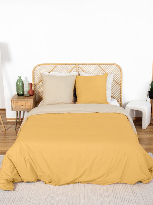 Conjunto de cama + 2 fronhas de algodão liso 240x220 - 260x240 - Kiabi