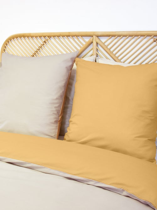 Conjunto de cama + 2 fronhas de algodão liso 240x220 - 260x240 - Kiabi