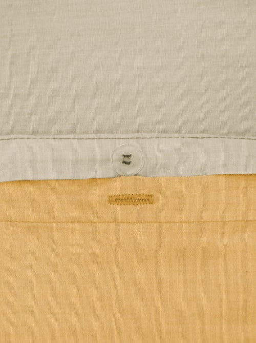 Conjunto de cama + 2 fronhas de algodão liso 240x220 - 260x240 - Kiabi