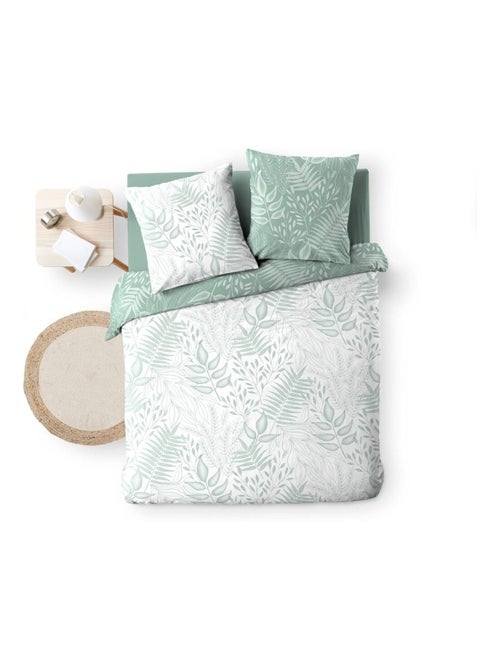 Conjunto de cama algodão cassia sauge promo linge - Kiabi Conjunto de cama algodão cassia sauge promo linge - Kiabi