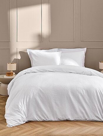 Conjunto de cama algodão linella ivoire douceur d'intérieur