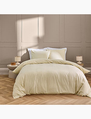 Conjunto de cama algodão linella ivoire douceur d'intérieur