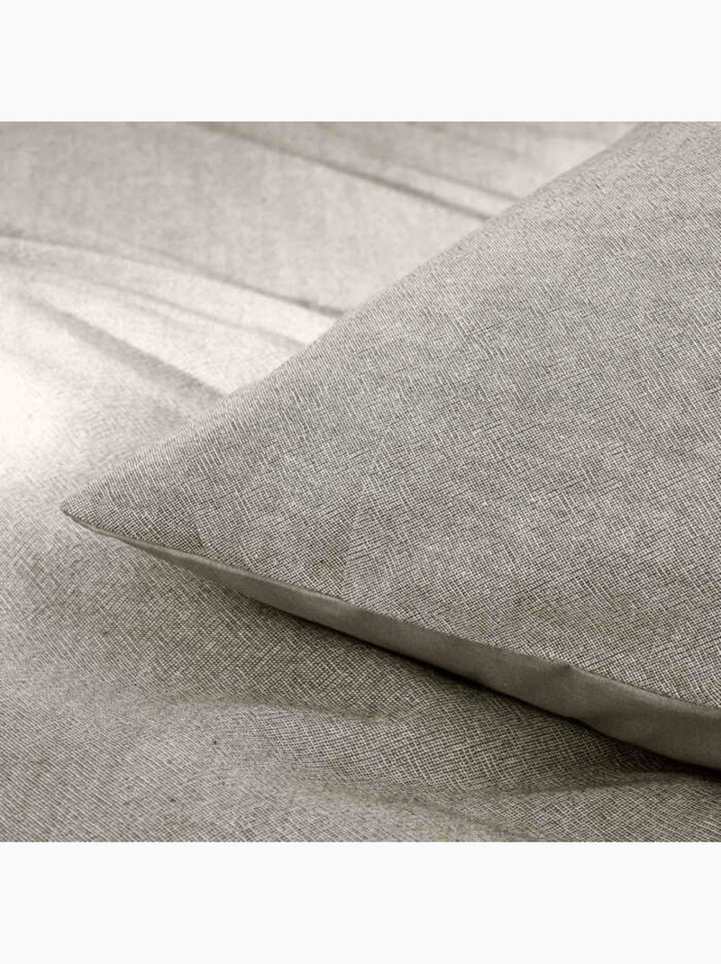 Conjunto de cama algodão meline douceur d'intérieur Cinza antracite - Kiabi
