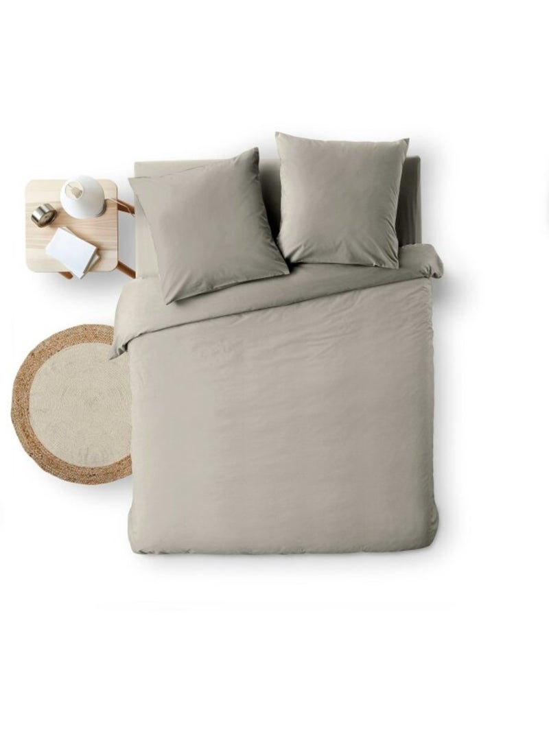 Conjunto de cama algodão meline douceur d'intérieur Cinza antracite - Kiabi