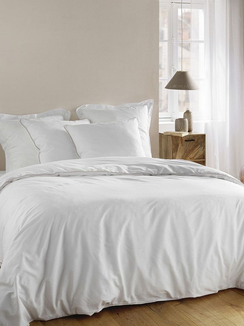 Conjunto de cama algodão noemie douceur d'intérieur Branco - Kiabi