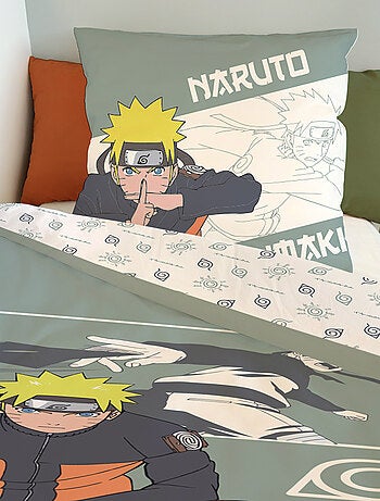 Conjunto de cama algodão promo linge naruto
