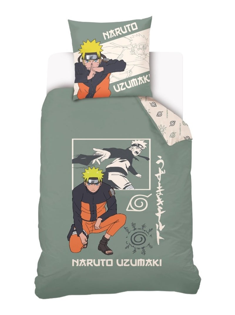 Conjunto de cama algodão promo linge naruto Verde - Kiabi
