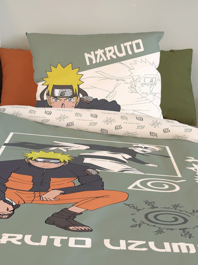 Conjunto de cama algodão promo linge naruto Verde - Kiabi
