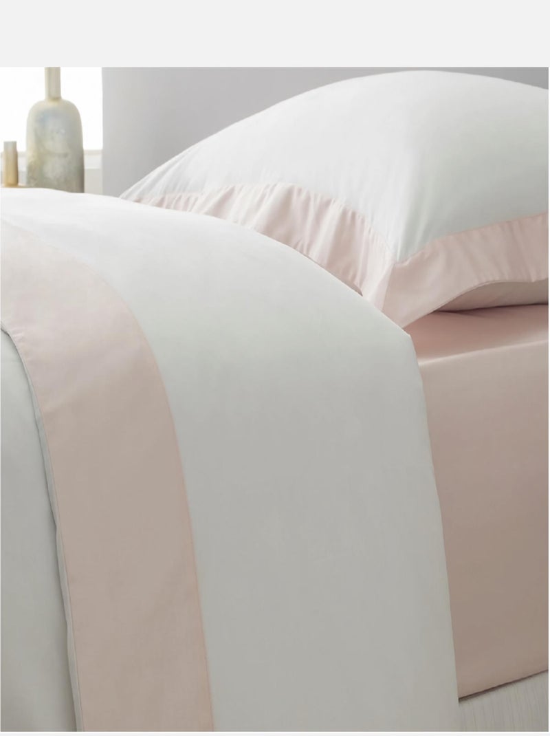 Conjunto de cama algodão sublime promo linge Rosa - Kiabi