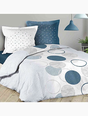 Conjunto de cama algodão voie lactee bleu douceur d'intérieur