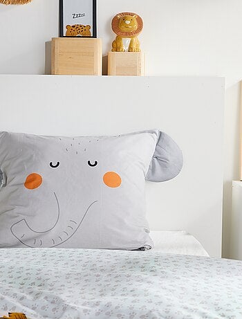 Conjunto de cama animado Elefante - 1 pessoa