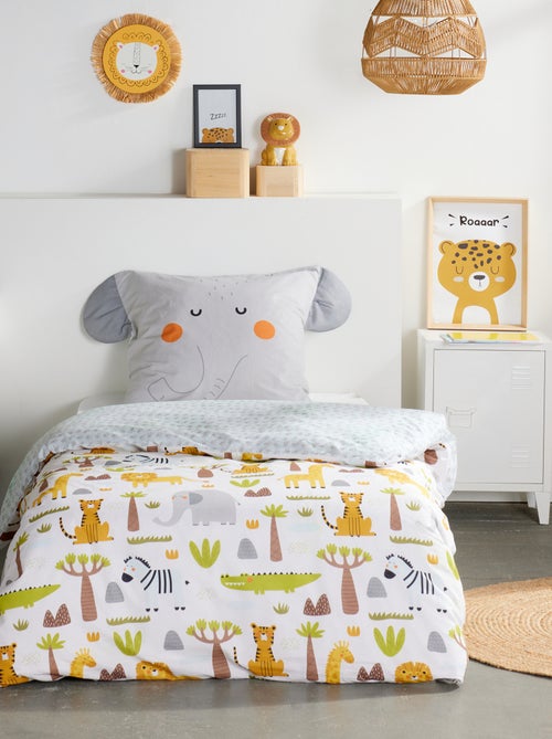 Conjunto de cama animado Elefante - 1 pessoa - Kiabi