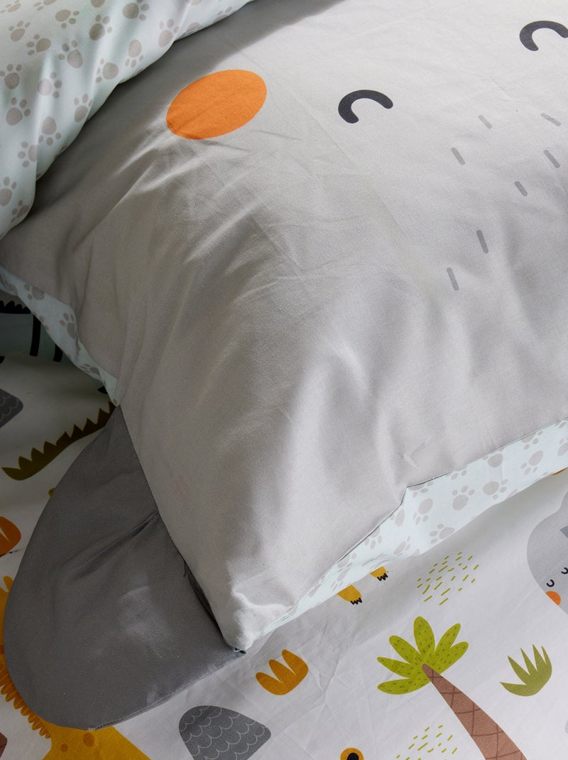 Conjunto de cama animado Elefante - 1 pessoa Cinza - Kiabi