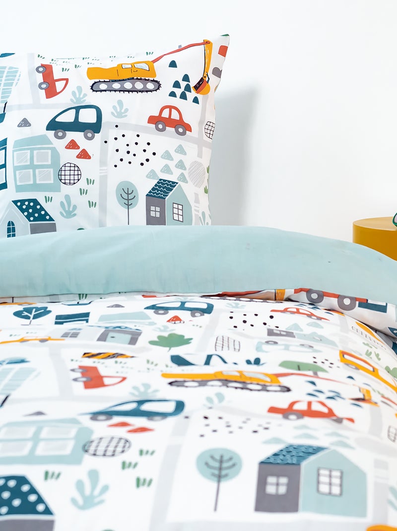 Conjunto de cama 'cidade' - Solteiro AZUL - Kiabi