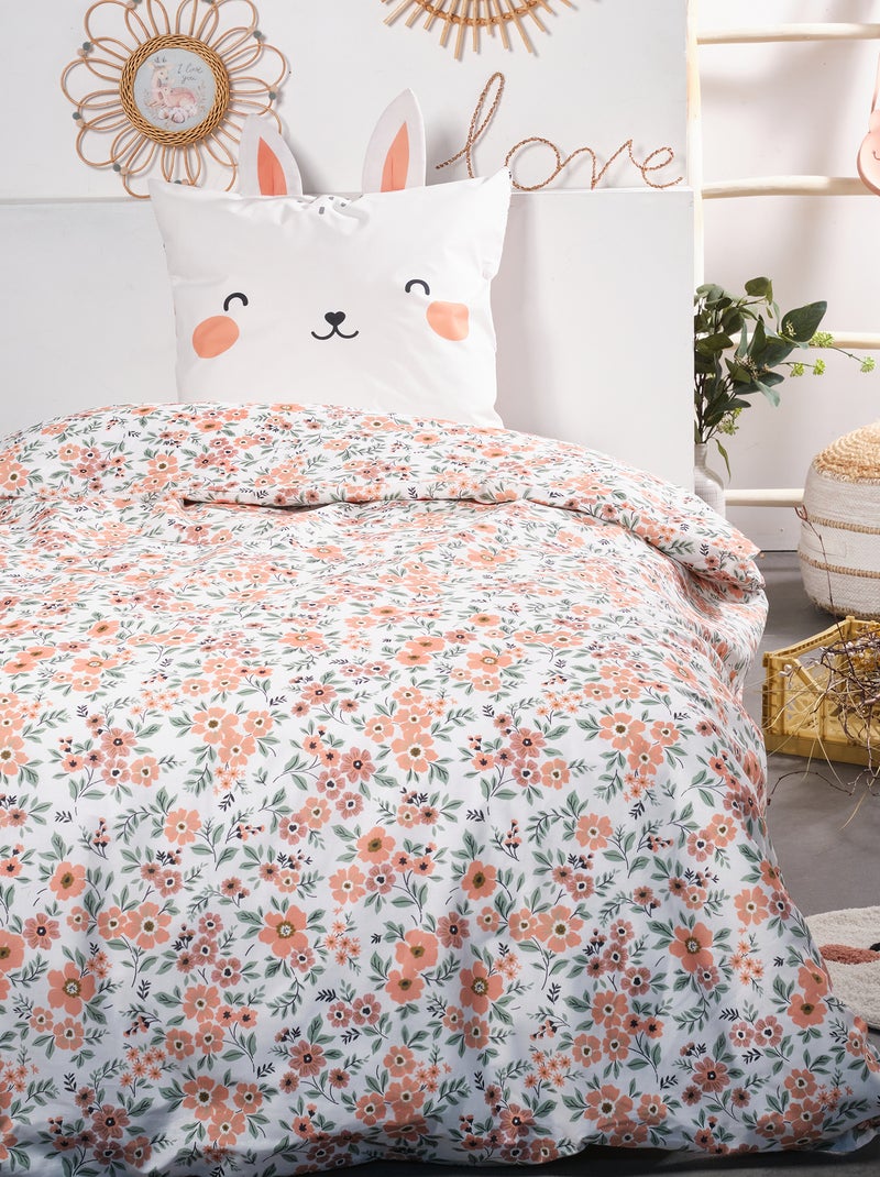 Conjunto de cama 'Coelho' - Solteiro ROSA - Kiabi