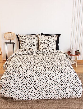 Conjunto de cama com estampa de leopardo - 2 pessoas