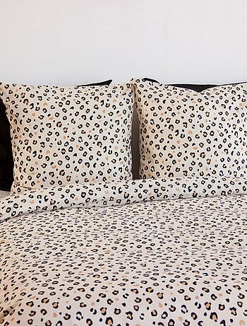 Conjunto de cama com estampa de leopardo - 2 pessoas