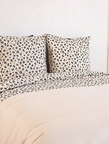 Conjunto de cama com estampa de leopardo - 2 pessoas