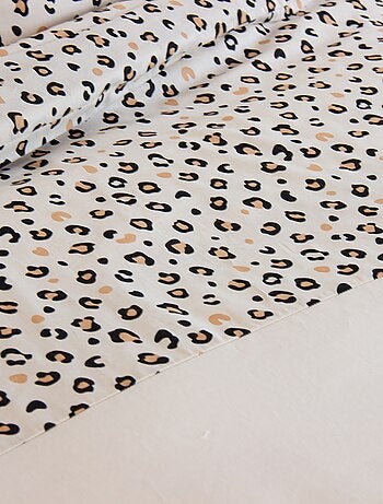 Conjunto de cama com estampa de leopardo - 2 pessoas
