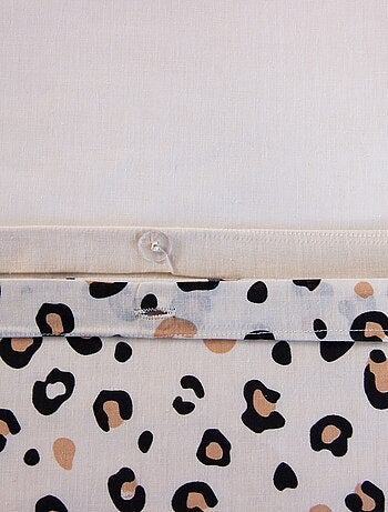 Conjunto de cama com estampa de leopardo - 2 pessoas