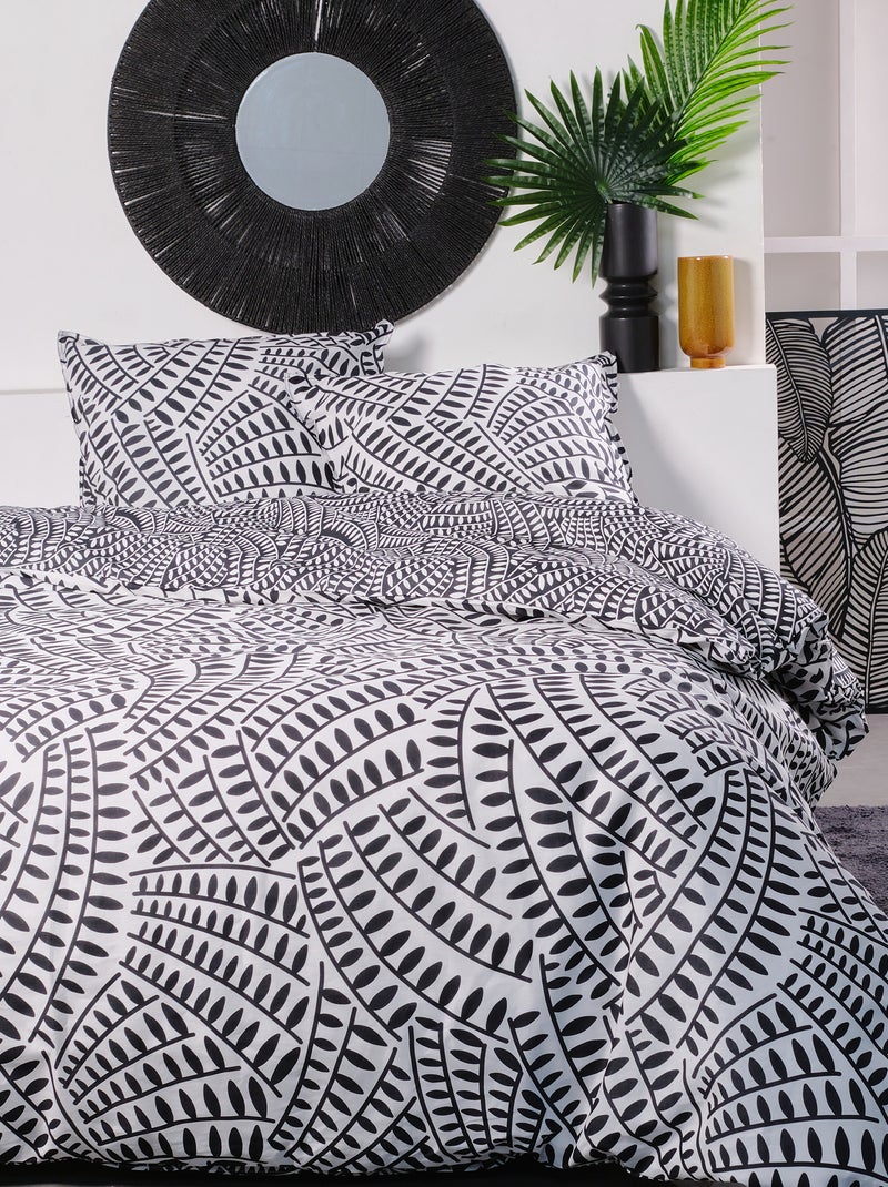 Conjunto de cama com estampado - Casal BEGE - Kiabi