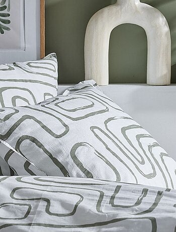 Conjunto de cama com estampado - Casal