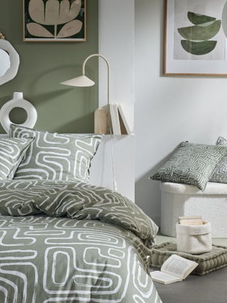 Conjunto de cama com estampado - Casal