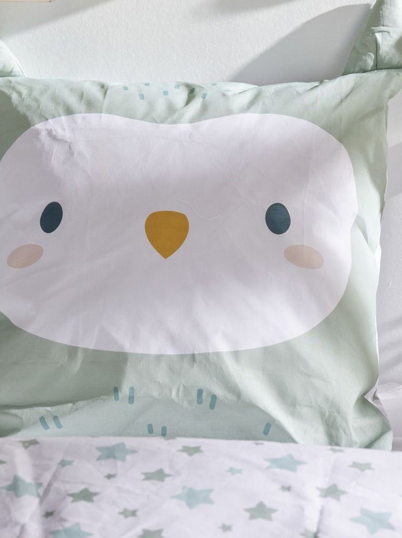 Conjunto de cama com estampado bonito - Solteiro Verde - Kiabi