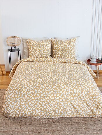 Conjunto de cama com estampado de leopardo - 2 pessoas