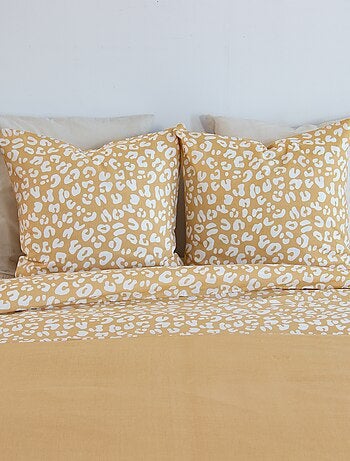 Conjunto de cama com estampado de leopardo - 2 pessoas