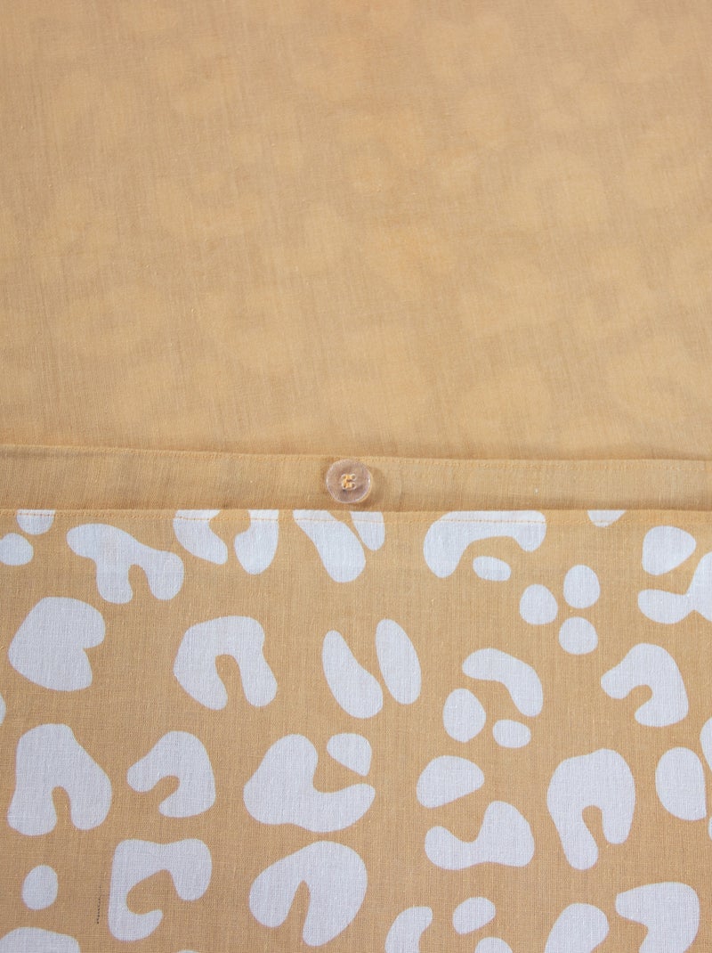 Conjunto de cama com estampado de leopardo - 2 pessoas Bege - Kiabi