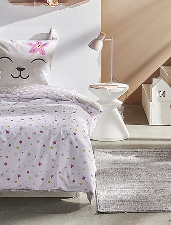 Conjunto de cama com estampado gato - Solteiro