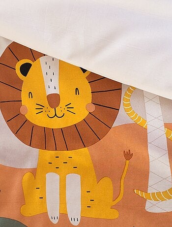 Conjunto de cama com estampado savana - Solteiro