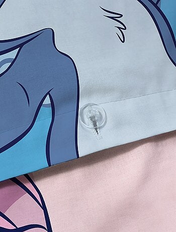 Conjunto de cama com estampado 'Stitch e Angel' - 1 pessoa