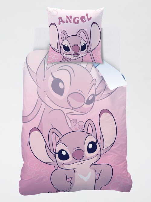 Conjunto de cama com estampado 'Stitch e Angel' - 1 pessoa - Kiabi
