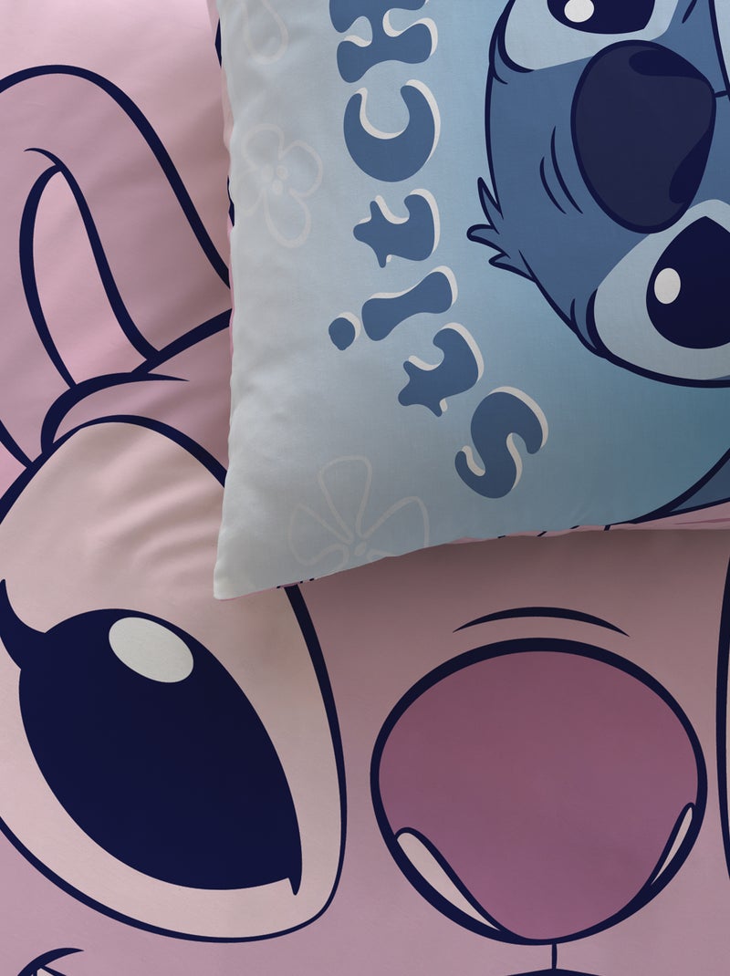 Conjunto de cama com estampado 'Stitch e Angel' - 1 pessoa Azul - Kiabi