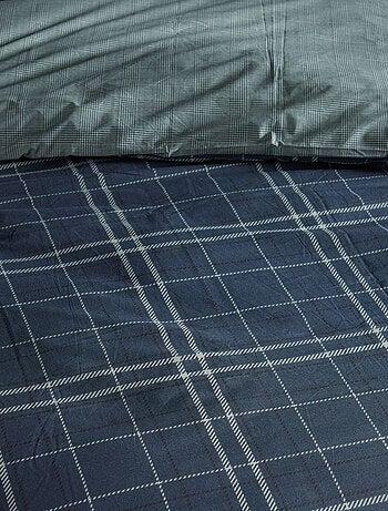 Conjunto de cama com estampado Tartan - 2 pessoas