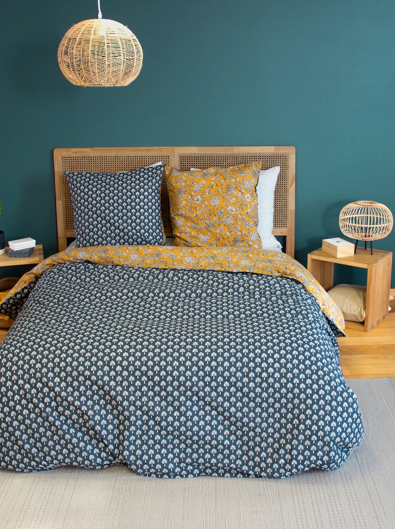 Conjunto de cama de 3 peças - 2 pessoas - Capa de edredão + 2 fronhas Amarelo - Kiabi