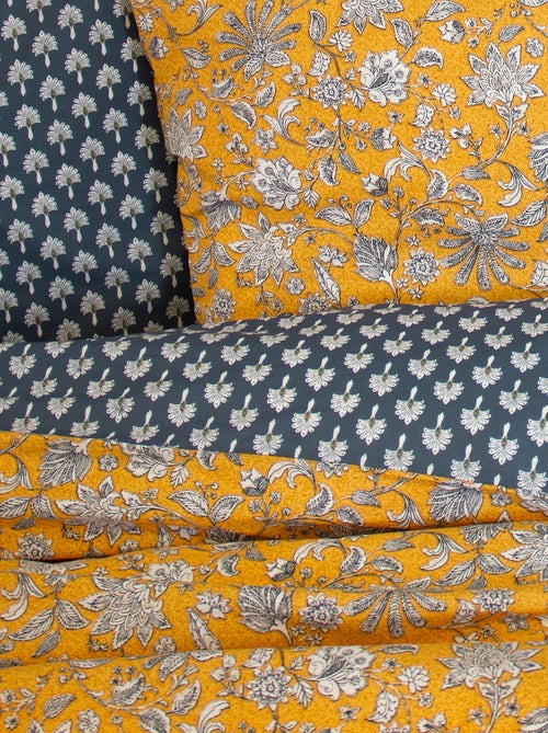 Conjunto de cama de 3 peças - 2 pessoas - Capa de edredão + 2 fronhas - Kiabi