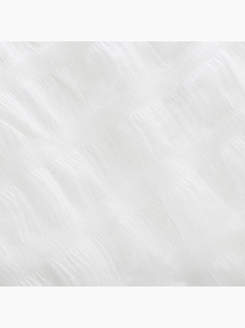 Conjunto de cama de 3 peças com riscas plissadas - Kiabi