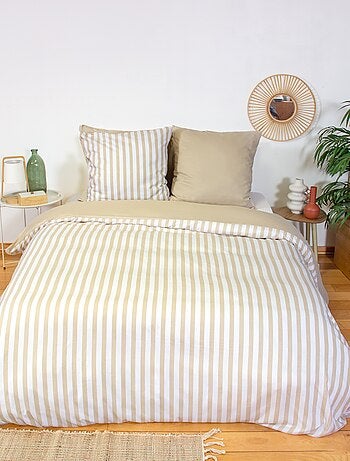 Conjunto de cama de casal (240 x 220 cm ou 260 x 240 cm) - 1 capa de edredão + 2 almofadas