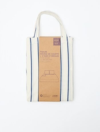 Conjunto de cama de casal (260 x 240 cm) em algodão - Kiabi Home