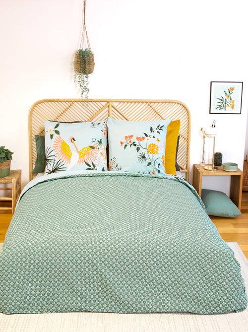 Conjunto de Cama de Casal 3 Peças - 1 Capa de Edredão (240 x 220 cm ou 260 x 240 cm) + 2 Almofadas - Kiabi