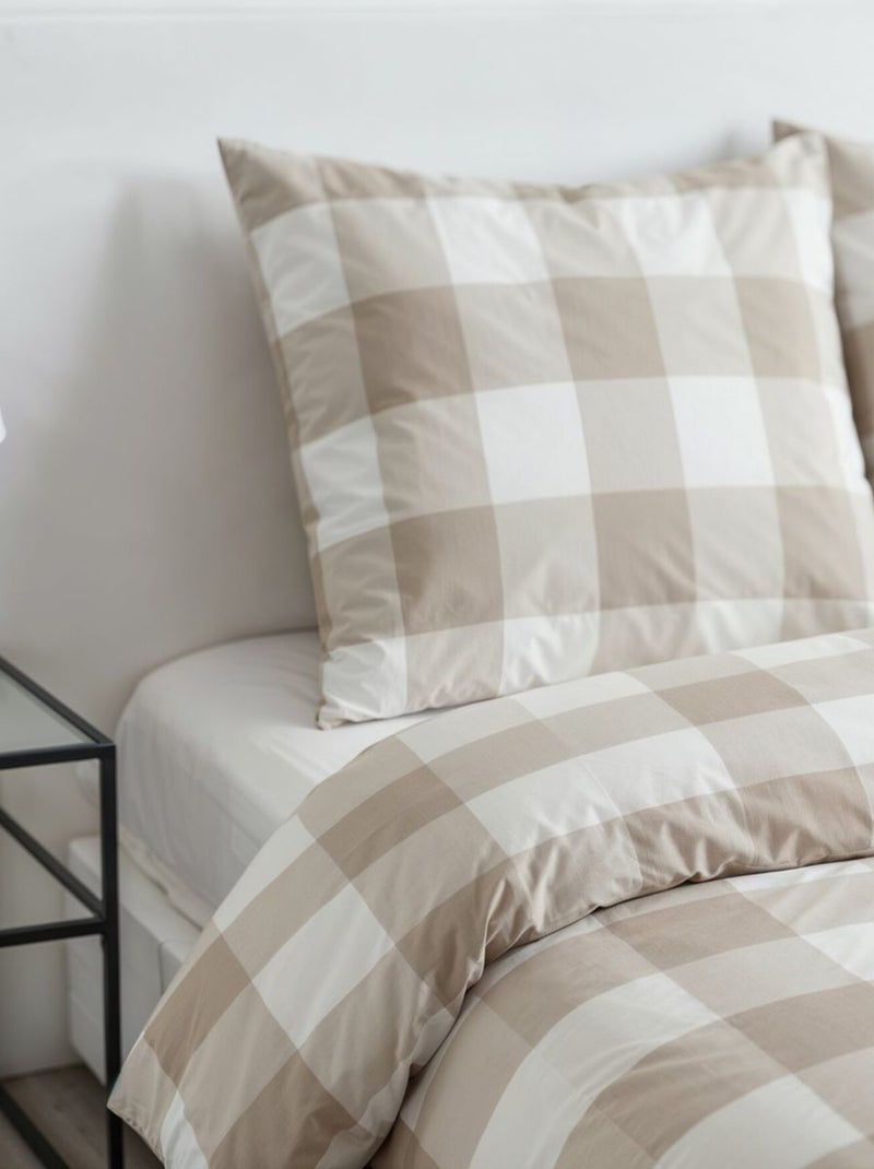 Conjunto de cama de casal Bege - Kiabi