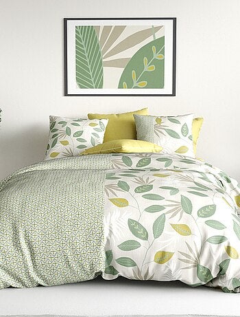 Conjunto de cama de casal estampado