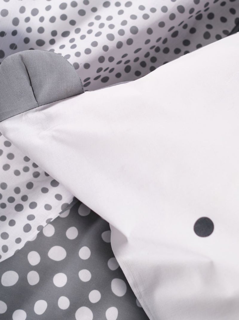 Conjunto de cama de solteiro 2 peças Cinza - Kiabi
